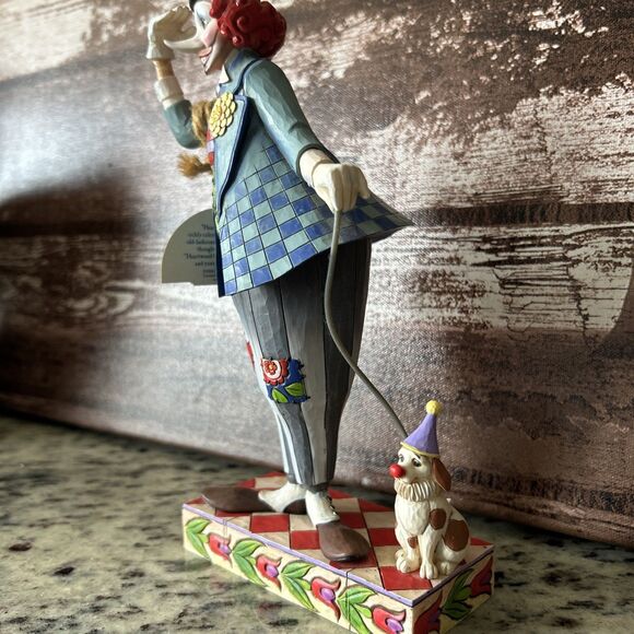 Jim Shore Heartwood Creek - "Clown's Best Friend" 2006 9” Tall - Picture 3 of 10